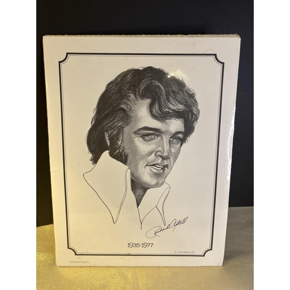 1977 ELVIS PRESLEY Print REMEMBER ME 13" x 10" Sealed In Package Richard Axtell